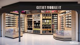 ออกแบบ ผลิต และติดตั้งร้าน : ร้าน GetJet Mobile IT ห้าง The Walk ราชพฤกษ์